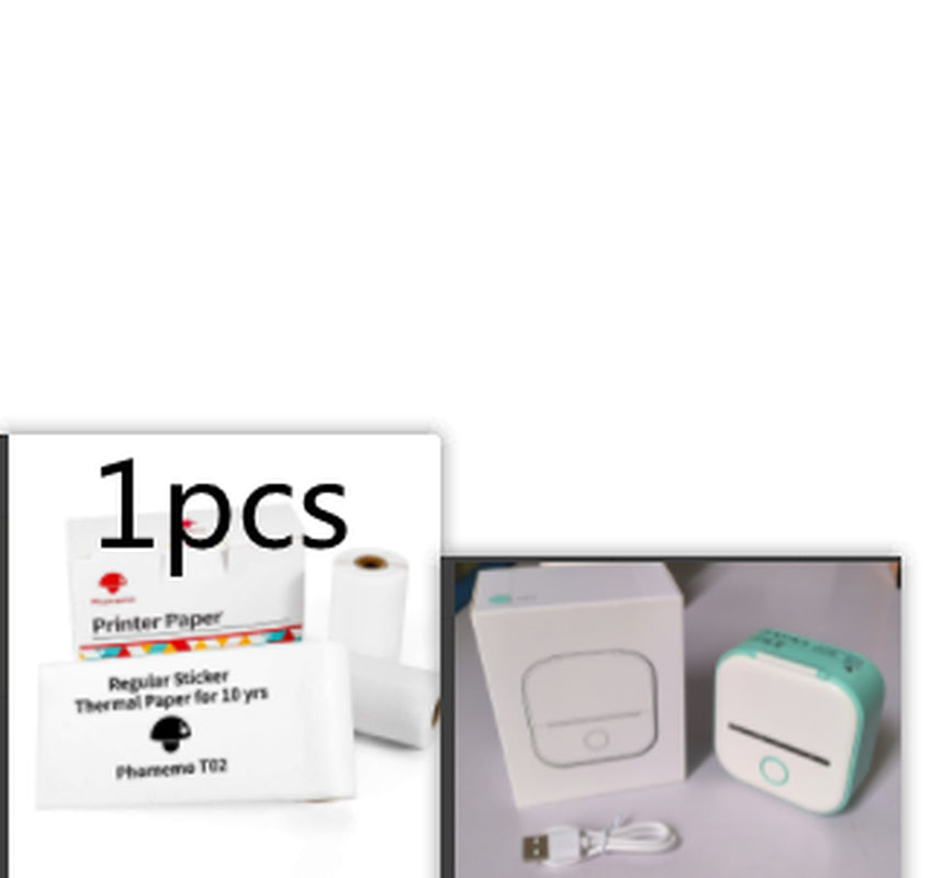 Portable Mini Thermal Label Printer Home Photo Printer Student Wrong Question Printer Bluetooth-Compatible Mini Label Printer Price Tag